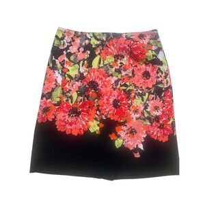 Nic + Zoe floral pencil skirt sz 4